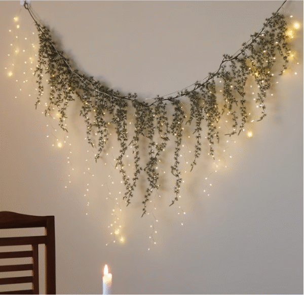 북유럽 인스타 크리스마스 가랜드 벽트리 LED 전구 벽 장식 무드 웨딩 소품