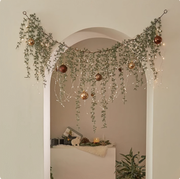 북유럽 인스타 크리스마스 가랜드 벽트리 LED 전구 벽 장식 무드 웨딩 소품