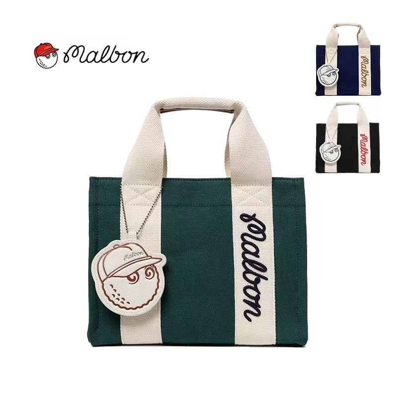 골프카트백 여성 핸드백 공 마크 골프파우치백 캔버스 주머니 가방 라운딩