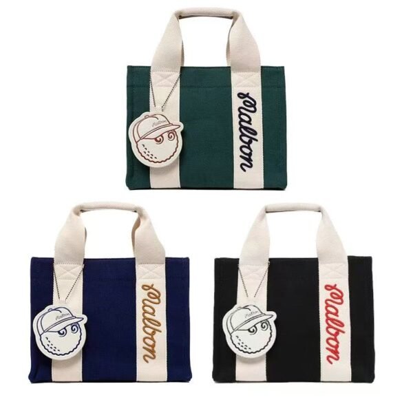 골프카트백 여성 핸드백 공 마크 골프파우치백 캔버스 주머니 가방 라운딩