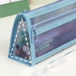 필통 투명 망사 학생 시험 전용 필통 어린이 펜슬  2단 입체 대용량 필통