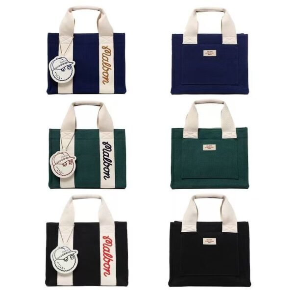 골프카트백 여성 핸드백 공 마크 골프파우치백 캔버스 주머니 가방 라운딩