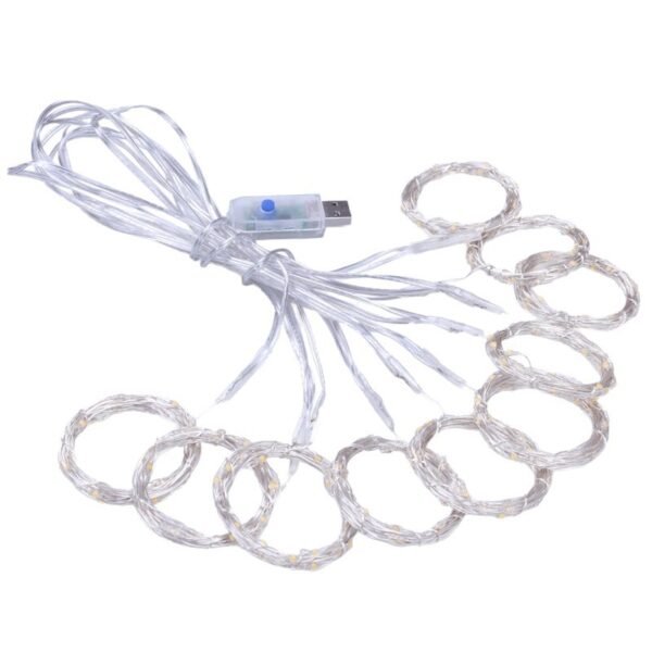 LED 동선 커튼 무드등 3*3m USB 크리스마스 장식품